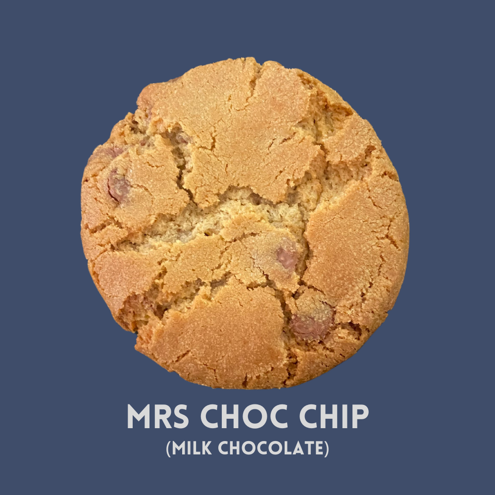 Mrs Choc chip, Milk Chocolate chip cookies| Sticky Delicious | Brisbane Delivery